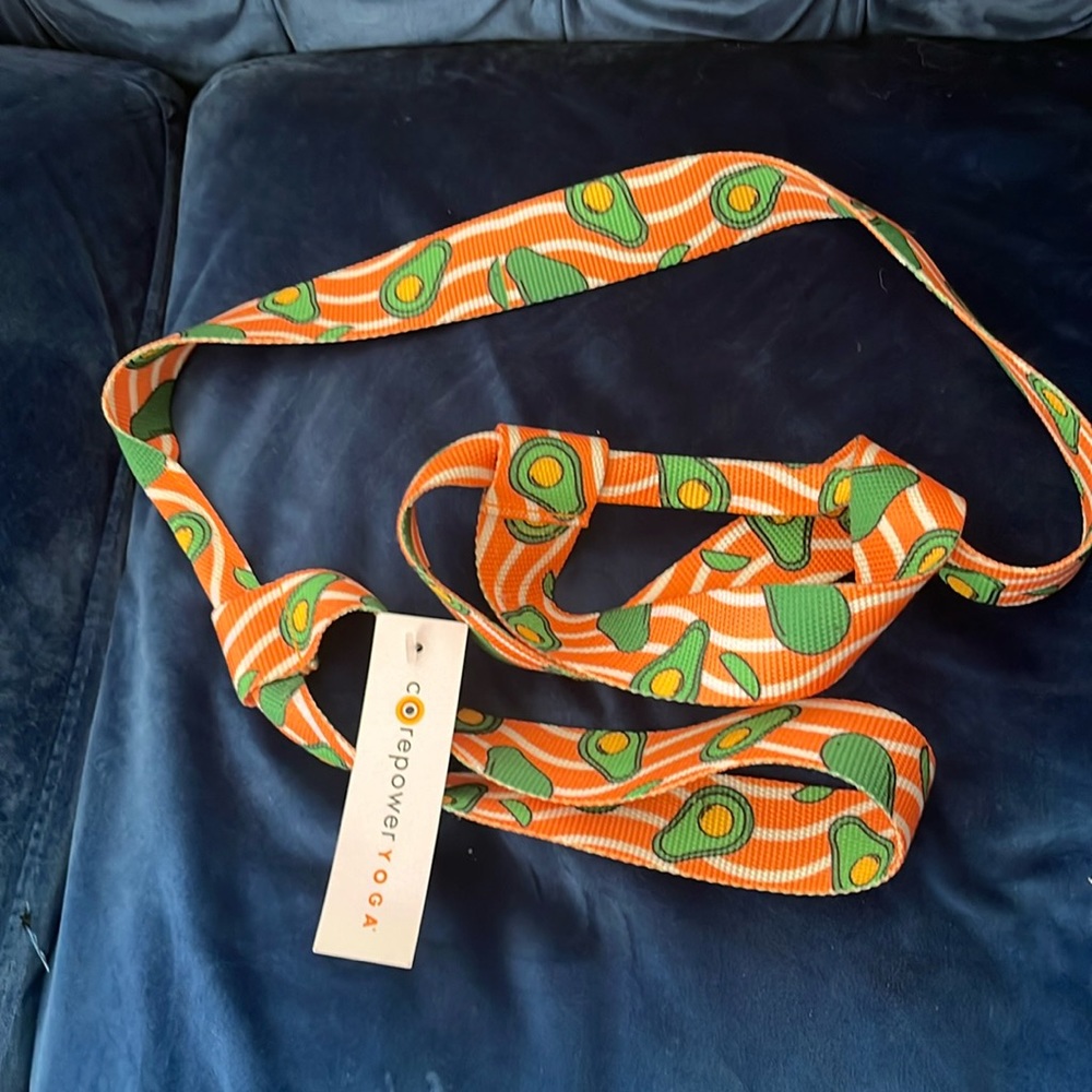 Cute avocado yoga strap